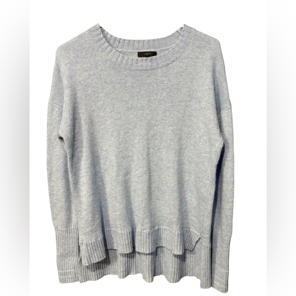 J. Crew Soft Heather Blue Crew Neck Sweater - Picture 1 of 4